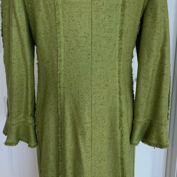 Oscar DeLa Renta silk vintage coat from 2008 Collection Size 14 - Picture 4 of 7